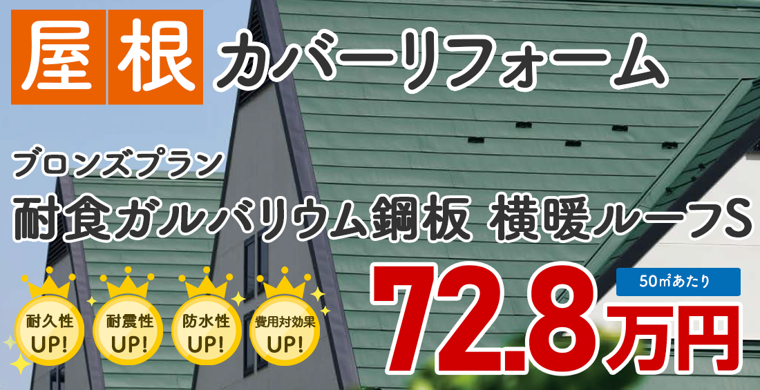 耐食ガルバリウム鋼板 横暖ルーフS