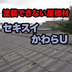 塗装できない屋根材”セキスイかわらU”とは！？