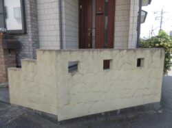 外壁・付帯部・塀塗装工事　施工前