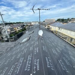 埼玉県毛呂山町F様邸　屋根カバー工事 ルーフタイルジャパン一閃　雨樋交換　シビルスケアPC50